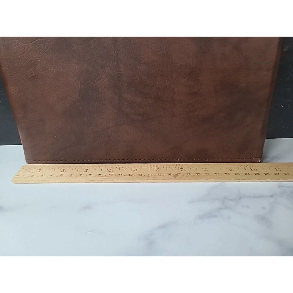 Vintage Time Lock Leather Portfolio